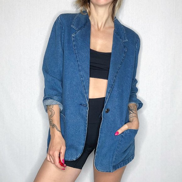 Vintage Denim Blazer - Picture 10 of 16